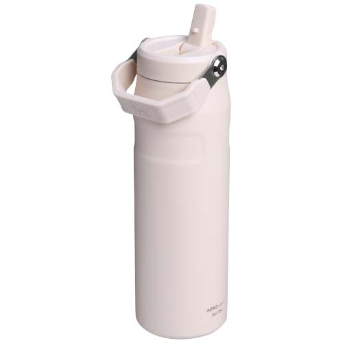Bouteille publicitaire 700ml avec paille rabattable IceFlow™ 2.0 Stanley Rose clair
